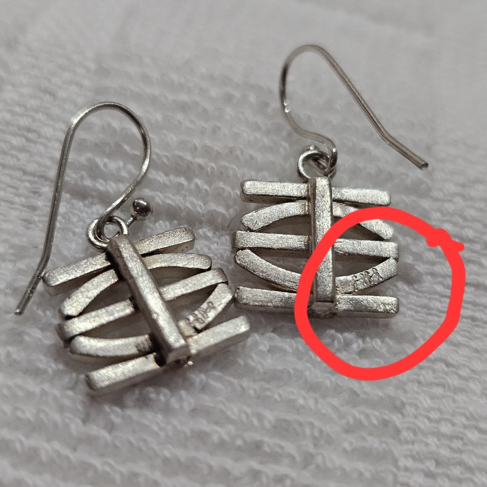 Heather Murray 925 Silver Garden Gate Earrings - Picture 9 of 11